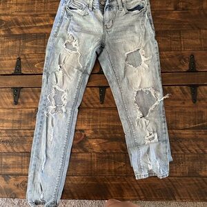 Daytrip Blue Boyfriend Jeans Distressed Style
